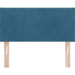 Vidaxl Tête de lit Bleu foncé 90 cm Velours Discount