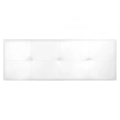 Eccox Tête de lit Cala en similicuir blanc 90 Outlet