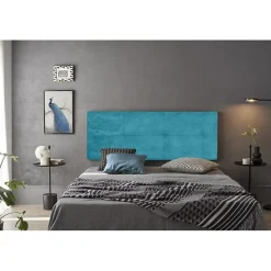 Eccox Tête de lit Cala en tissu Cala Turquoise 190