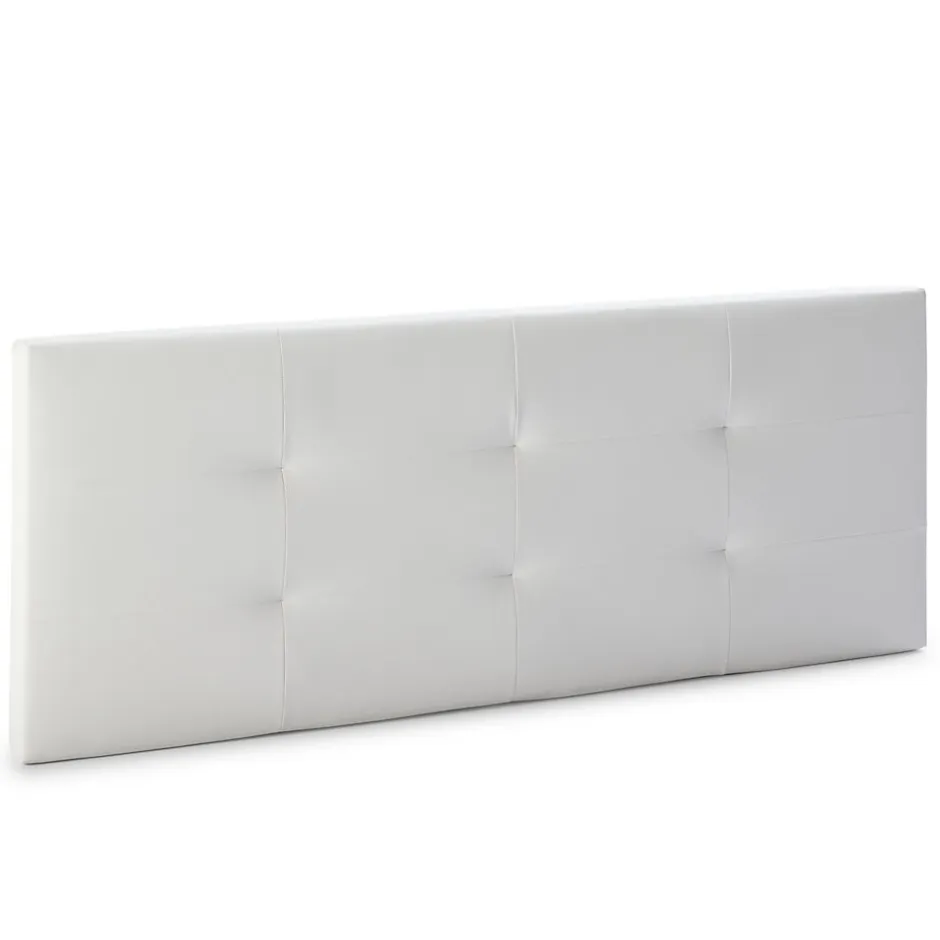 Vs Venta-Stock Tête de lit Carla 160x60 cm Blanc, rembourrée de Mousse