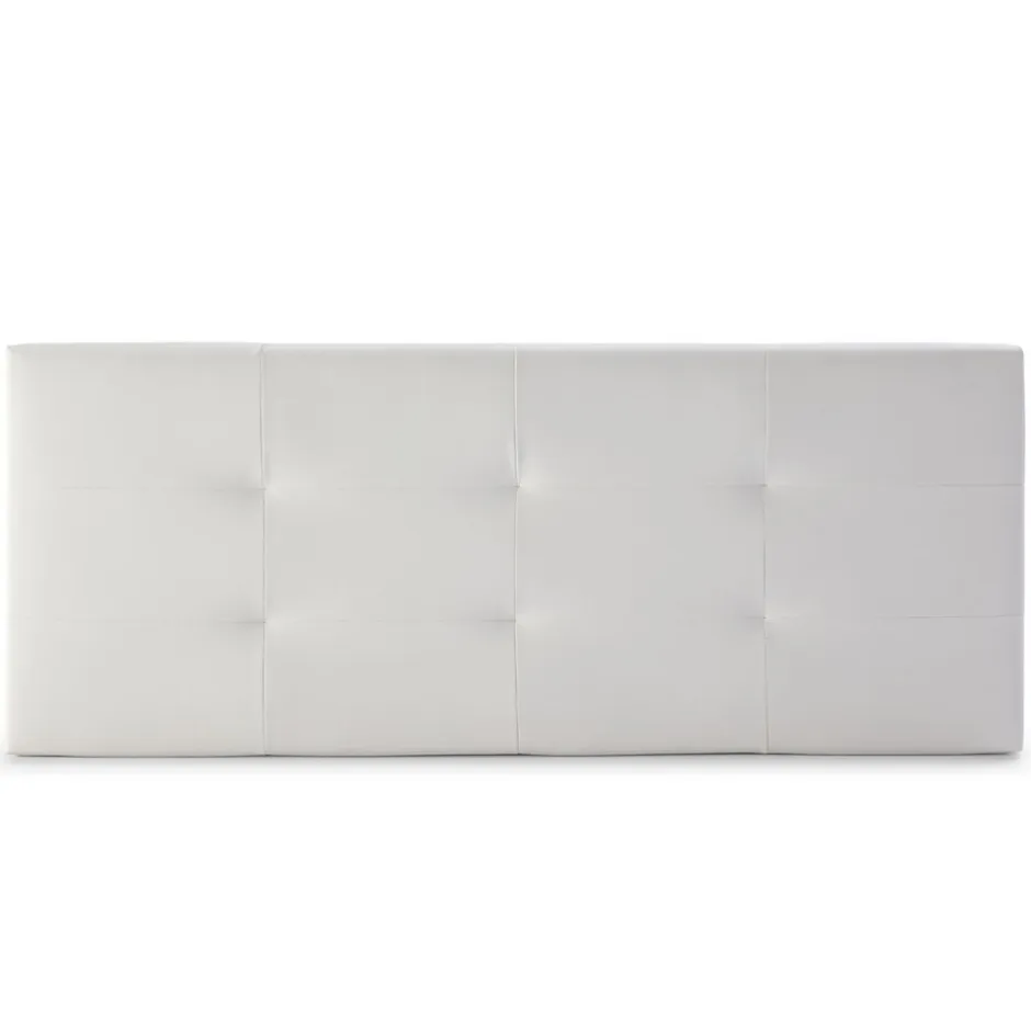 Vs Venta-Stock Tête de lit Carla 160x60 cm Blanc, rembourrée de Mousse
