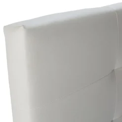 Vs Venta-Stock Tête de lit Carla 160x60 cm Blanc, rembourrée de Mousse