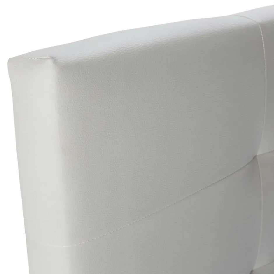 Vs Venta-Stock Tête de lit Carla 160x60 cm Blanc, rembourrée de Mousse