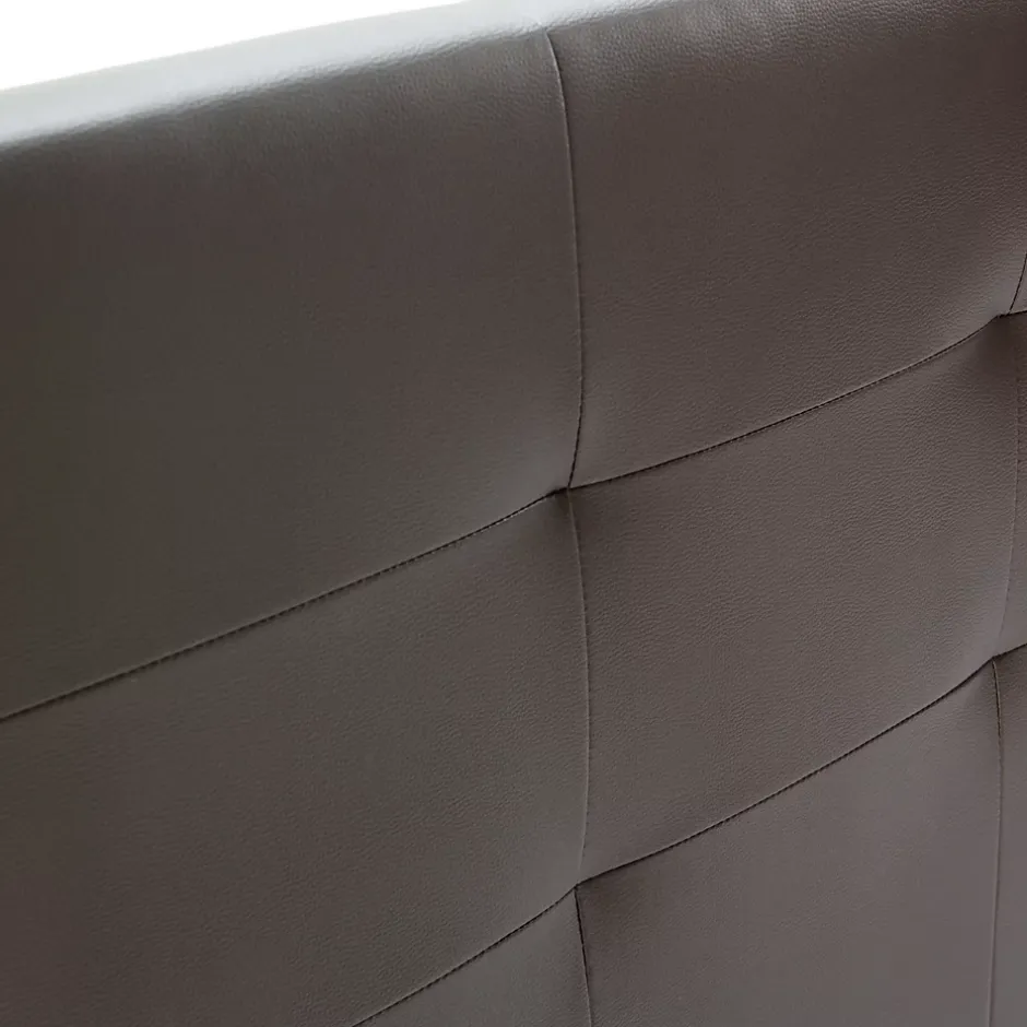Vs Venta-Stock Tête de lit Carla 160x60 cm Chocolat, rembourrée de Mousse Outlet