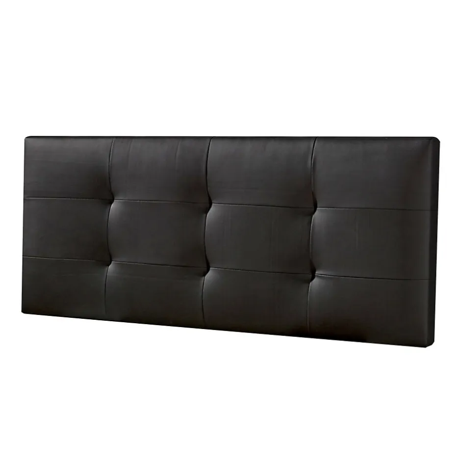 Vs Venta-Stock Tête de lit Carla 150x60 cm Noir, rembourrée de Mousse