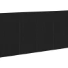 Vidaxl Tête de lit Chêne noir 160 x 1,5 x 80,5 cm Bois d'ingénierie