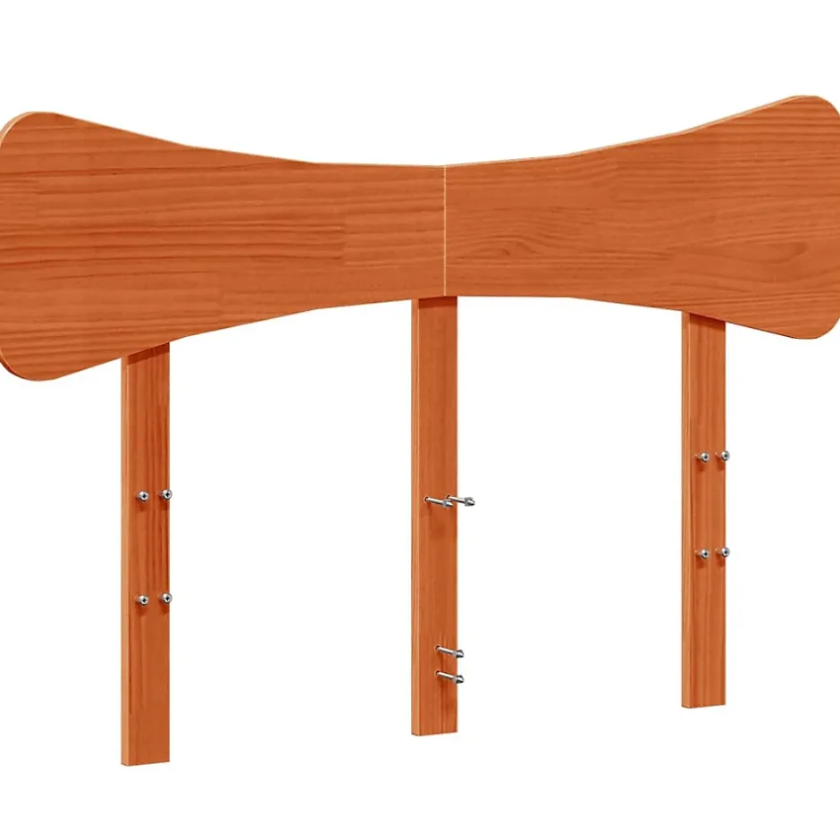 Vidaxl Tête de lit cire marron 120 cm bois massif de pin