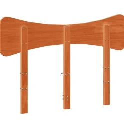 Vidaxl Tête de lit cire marron 120 cm bois massif de pin