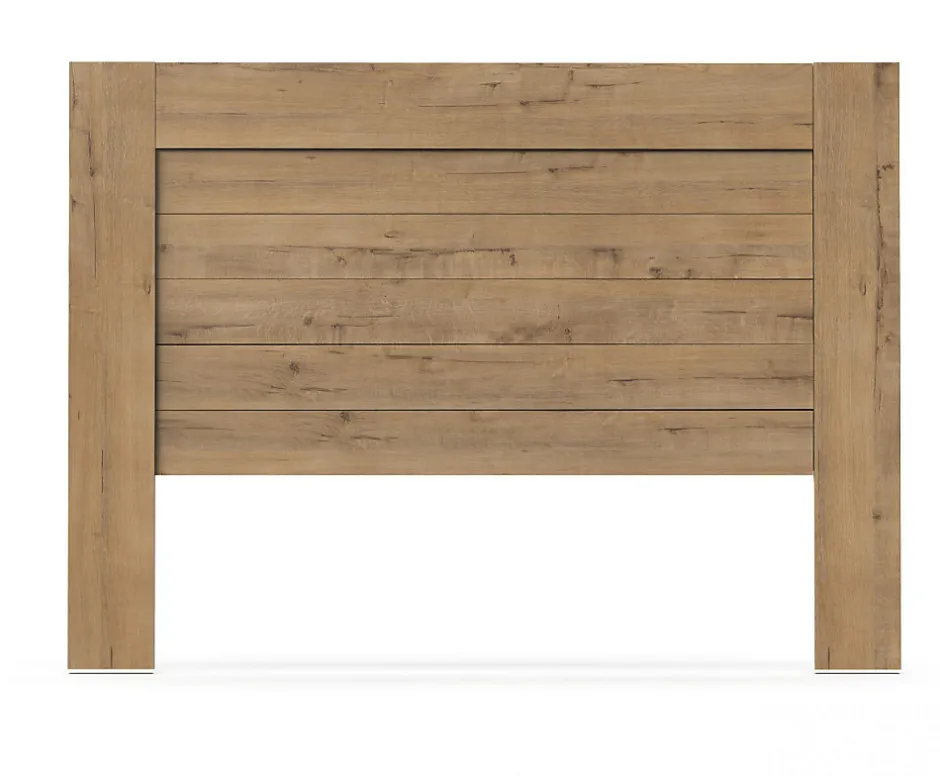 Pegane Tête de lit coloris chêne doré - Longueur 164 x Profondeur 2,2 x hauteur 106 cm