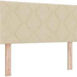 Vidaxl Tête de lit Crème 90 cm tissu