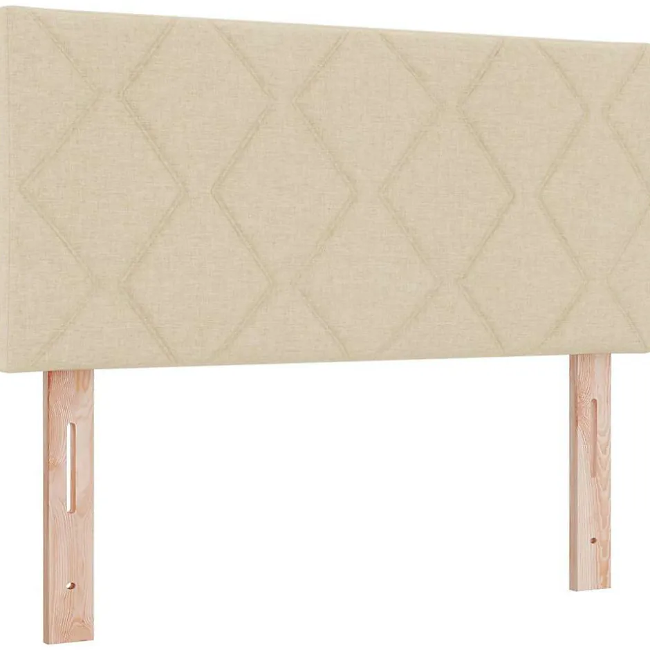 Vidaxl Tête de lit Crème 90 cm tissu