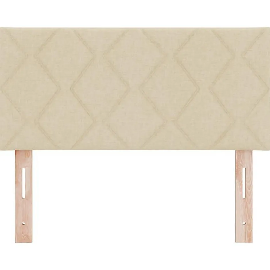 Vidaxl Tête de lit Crème 90 cm tissu