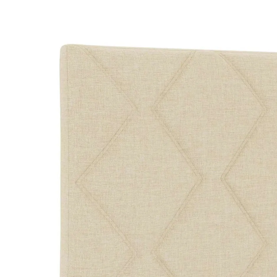 Vidaxl Tête de lit Crème 90 cm tissu