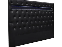 Habitat Et Jardin Tête de lit "Déco" LED - 149 cm - Noir