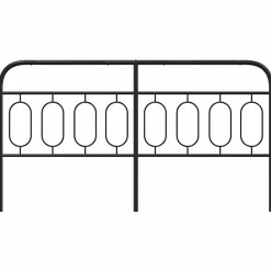 Vidaxl Tête de lit de remplacement métal noir 183 cm Online