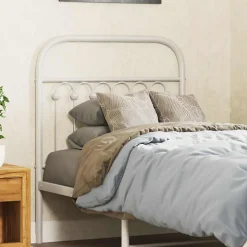 Vidaxl Tête de lit de remplacement métal blanc 75 cm