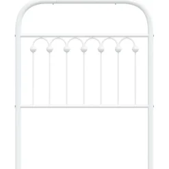 Vidaxl Tête de lit de remplacement métal blanc 75 cm