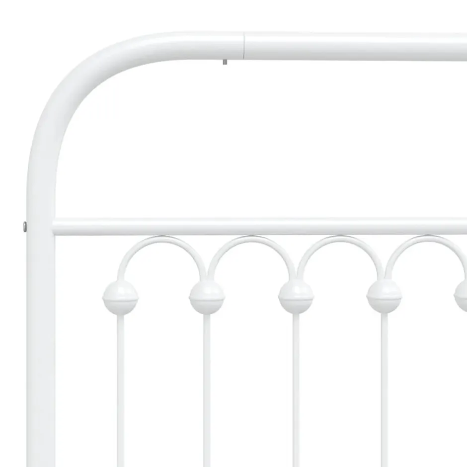 Vidaxl Tête de lit de remplacement métal blanc 75 cm