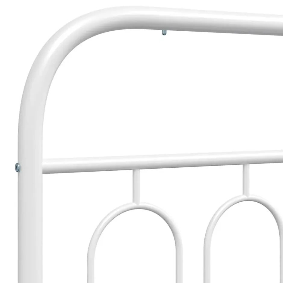 Vidaxl Tête de lit de remplacement métal blanc 100 cm Sale