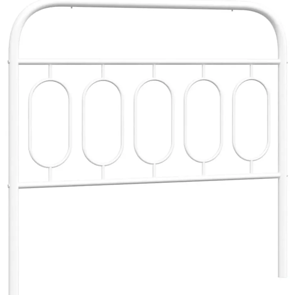 Vidaxl Tête de lit de remplacement métal blanc 100 cm Sale