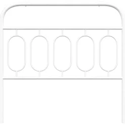 Vidaxl Tête de lit de remplacement métal blanc 100 cm Sale