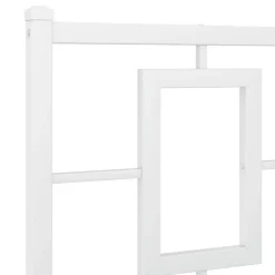 Vidaxl Tête de lit de remplacement métal blanc 150 cm