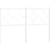 Vidaxl Tête de lit de remplacement métal blanc 135 cm