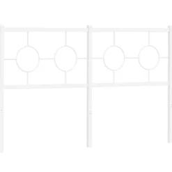 Vidaxl Tête de lit de remplacement métal blanc 135 cm