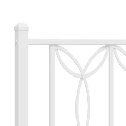 Vidaxl Tête de lit de remplacement métal blanc 200 cm