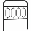 Vidaxl Tête de lit de remplacement métal noir 90 cm Online