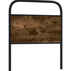 Vidaxl Tête de lit de remplacement chêne fumé 80 cm acier et bois d'ingénierie