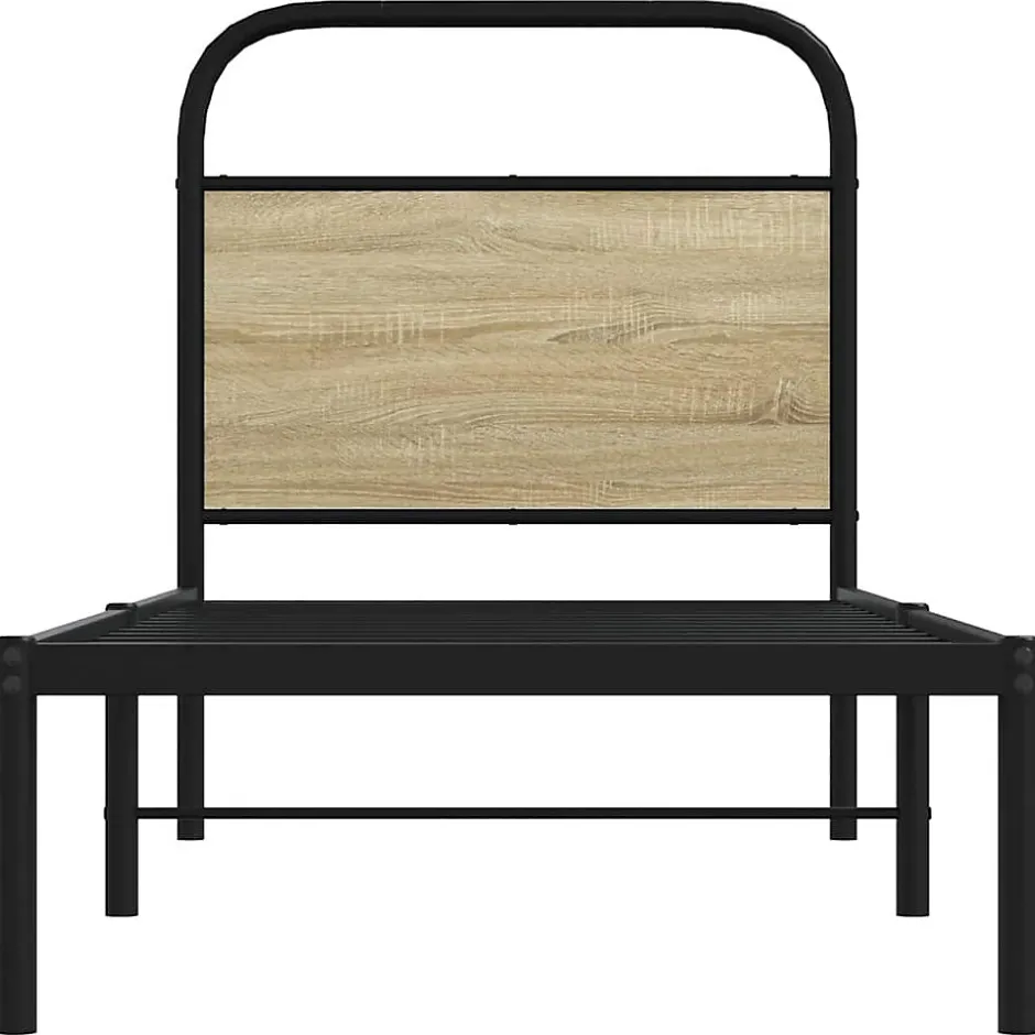 Vidaxl Tête de lit de remplacement chêne sonoma 75 cm acier et bois d'ingénierie