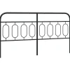 Vidaxl Tête de lit de remplacement métal noir 193 cm