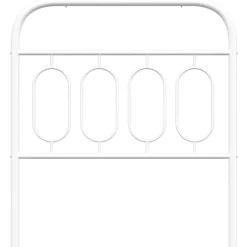 Vidaxl Tête de lit de remplacement métal blanc 90 cm Clearance