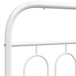 Vidaxl Tête de lit de remplacement métal blanc 90 cm Clearance