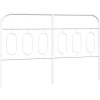 Vidaxl Tête de lit de remplacement métal blanc 150 cm