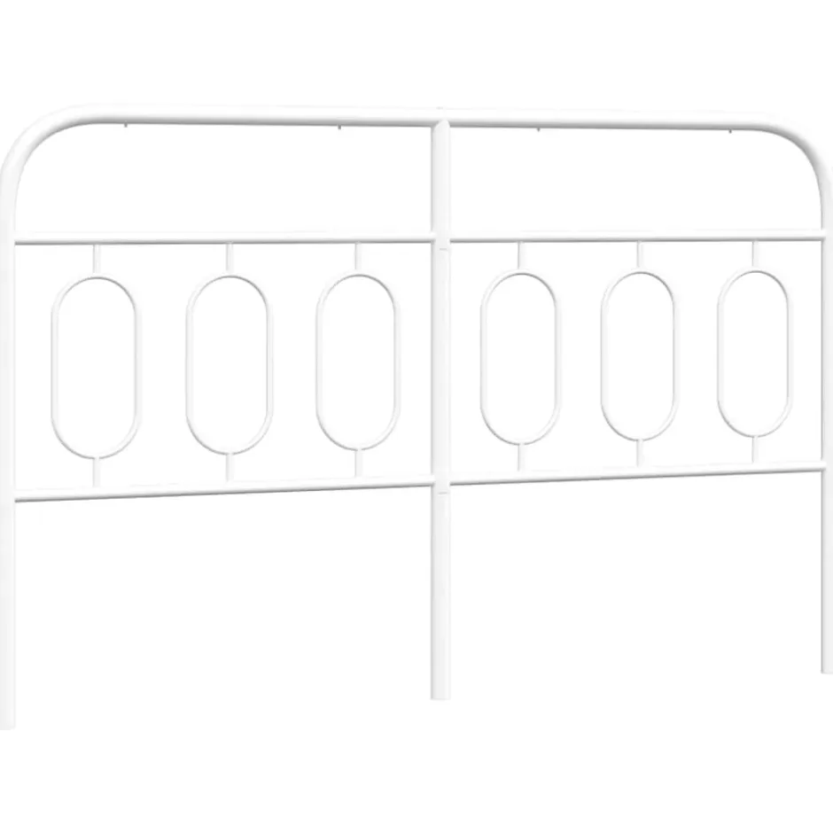 Vidaxl Tête de lit de remplacement métal blanc 150 cm