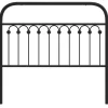 Vidaxl Tête de lit de remplacement métal noir 107 cm Clearance