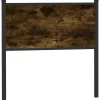 Vidaxl Tête de lit de remplacement chêne fumé 75 cm bois d'ingénierie et acier