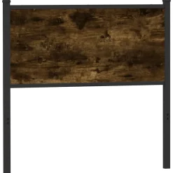 Vidaxl Tête de lit de remplacement chêne fumé 75 cm bois d'ingénierie et acier
