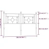 Vidaxl Tête de lit de remplacement métal blanc 160 cm