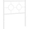 Vidaxl Tête de lit de remplacement métal blanc 80 cm