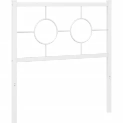 Vidaxl Tête de lit de remplacement métal blanc 80 cm