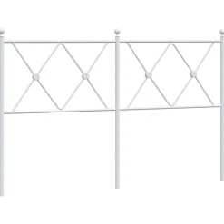 Vidaxl Tête de lit de remplacement métal blanc 137 cm Sale