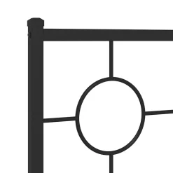 Vidaxl Tête de lit de remplacement métal noir 107 cm