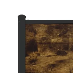 Vidaxl Tête de lit de remplacement chêne fumé 90 cm bois d'ingénierie et acier New