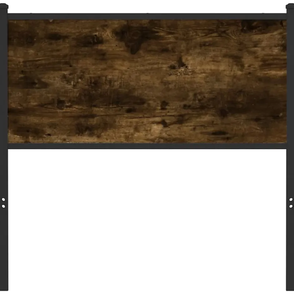 Vidaxl Tête de lit de remplacement chêne fumé 90 cm bois d'ingénierie et acier New