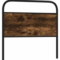 Vidaxl Tête de lit de remplacement chêne fumé 100 cm acier et bois d'ingénierie Clearance