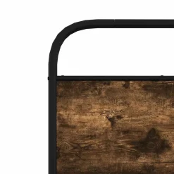 Vidaxl Tête de lit de remplacement chêne fumé 100 cm acier et bois d'ingénierie Clearance