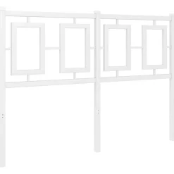 Vidaxl Tête de lit de remplacement métal blanc 120 cm